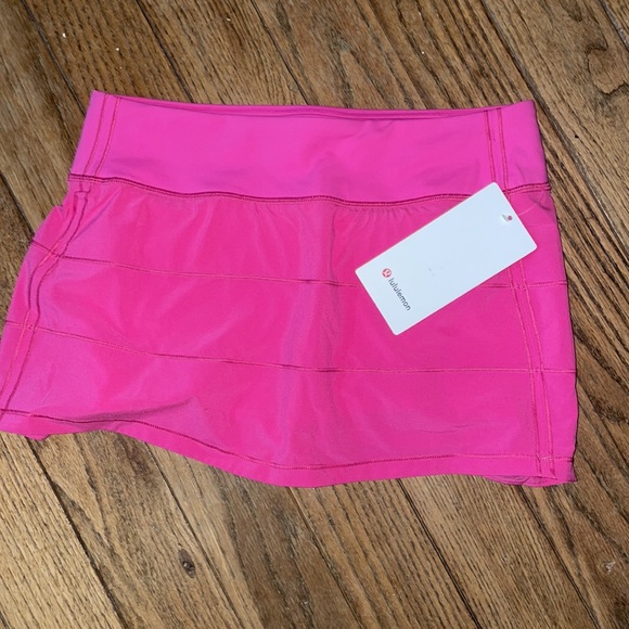 NWT LULULEMON Pace Rival Tennis Skirt Sonic PINK Size 6 Regular 12" - Picture 6 of 10